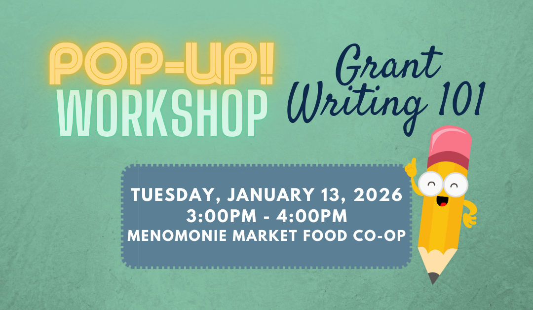 Pop-Up! Workshop: Grant Writing 101