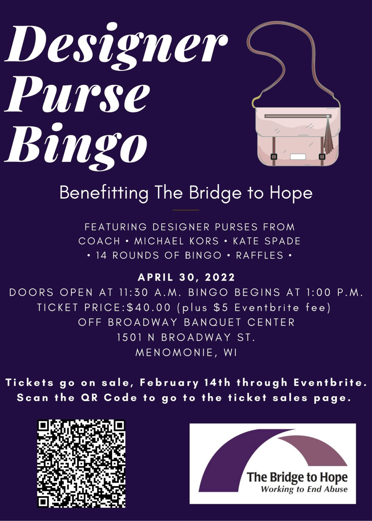 Bridge to Hope Event Designer Purse Bingo! Community Foundation of