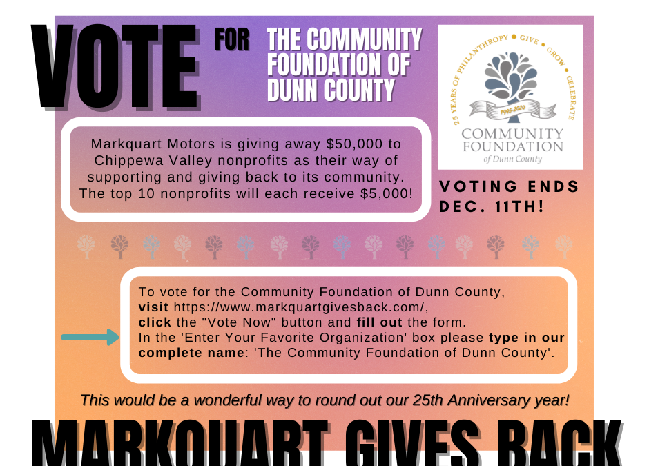 VOTE CFDC for Markquart Motors ‘Gives Back’ Campaign