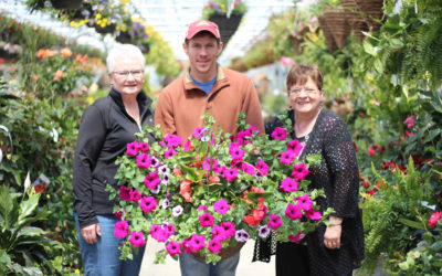 GFWC Flower Basket Time!